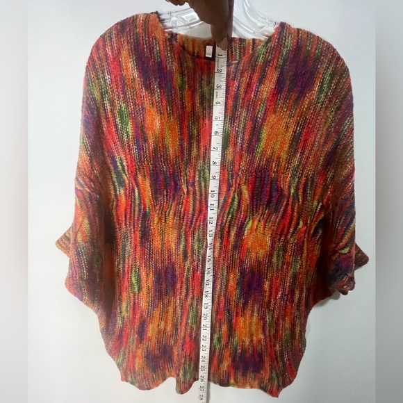 Woven. Multi-colored. Sweater. - Picture 5 of 5